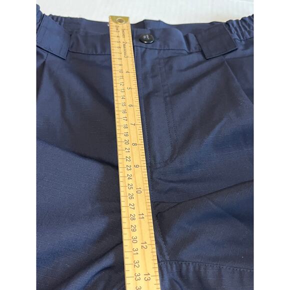 Twinhill Men Blue Cargo Work Pants RipStop Outdoor Navy Blue Cotton 38/S New - Picture 9 of 12
